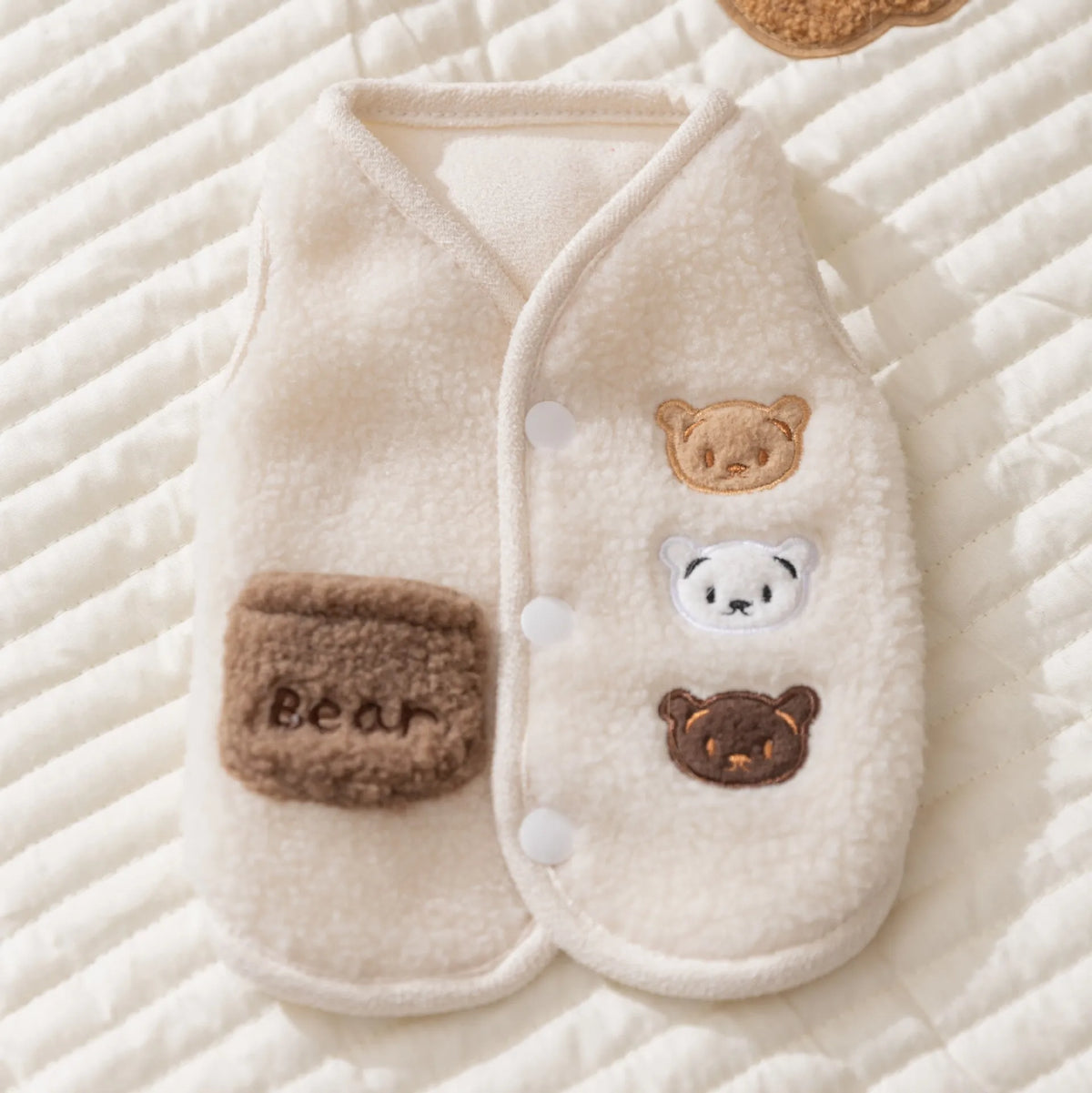 Gilet Polaire Ourson pour Chien et Chat – Effet Teddy, du XS au XXL