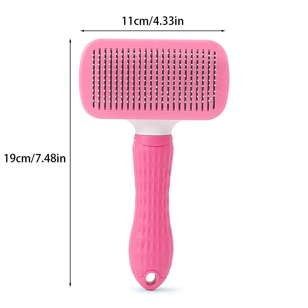 Brosse Autonettoyante pour Chien et Chat – Poils Retirés en un Clic