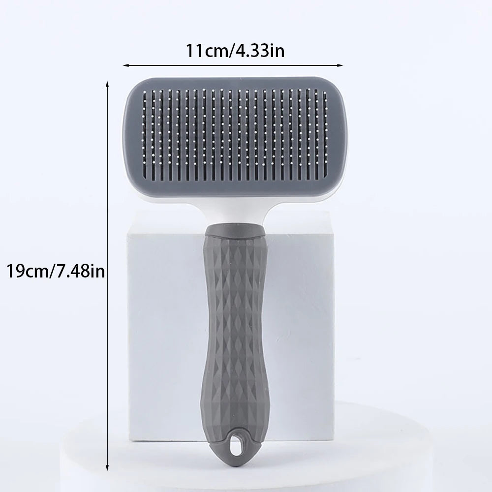 Brosse Autonettoyante pour Chien et Chat – Poils Retirés en un Clic