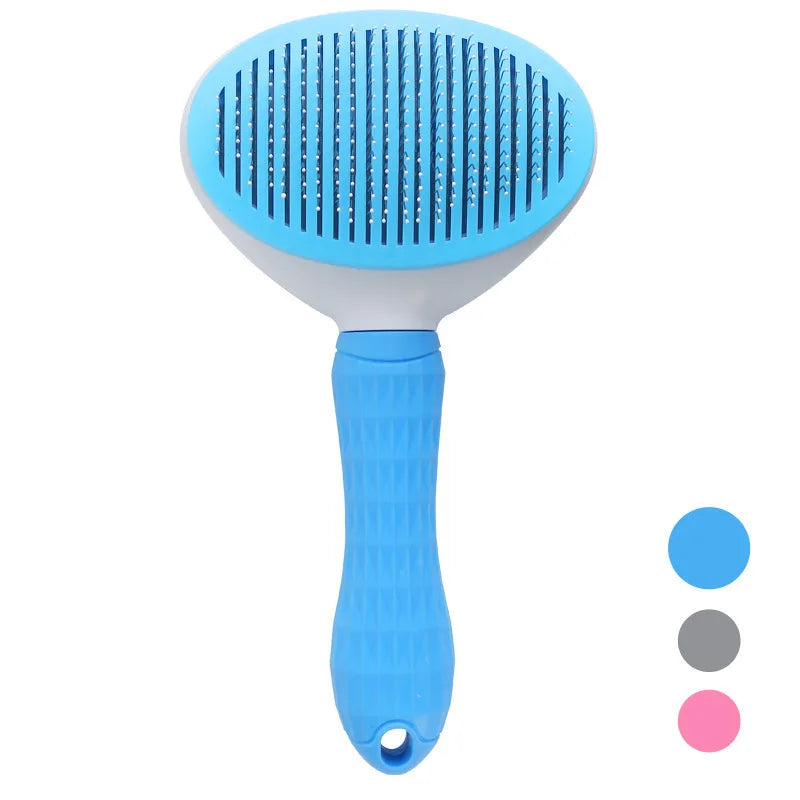 Brosse Autonettoyante pour Chien et Chat – Poils Retirés en un Clic