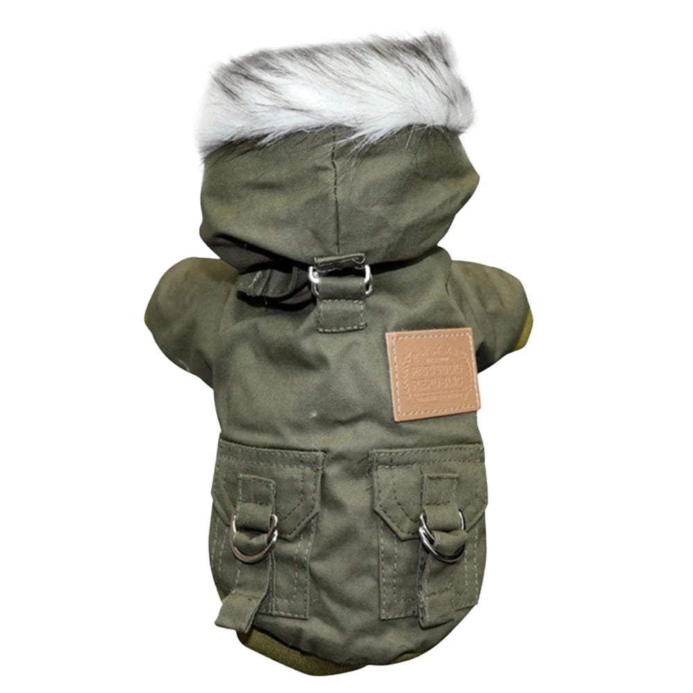 Parka pour Chien à Capuche Fourrée – Chaude et Coupe-Vent, du XS au XXL