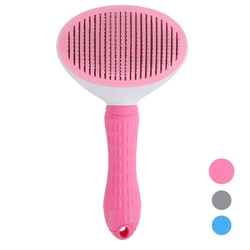 Brosse Autonettoyante pour Chien et Chat – Poils Retirés en un Clic