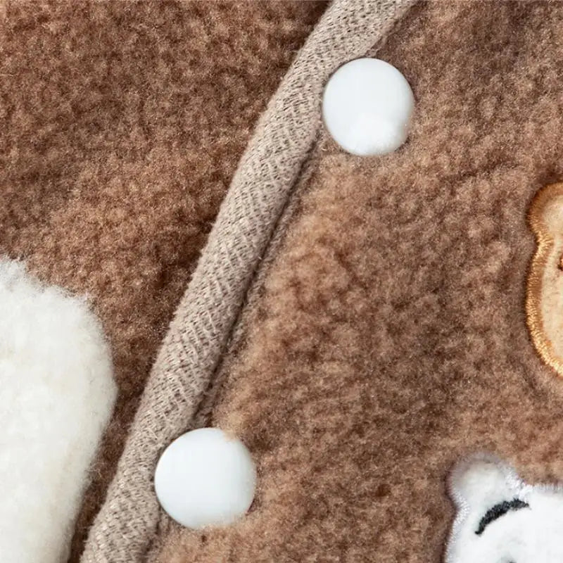 Gilet Polaire Ourson pour Chien et Chat – Effet Teddy, du XS au XXL