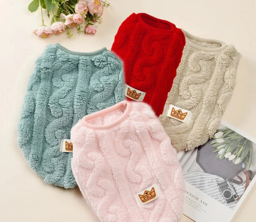 Pulls polaires torsadés : 4 coloris