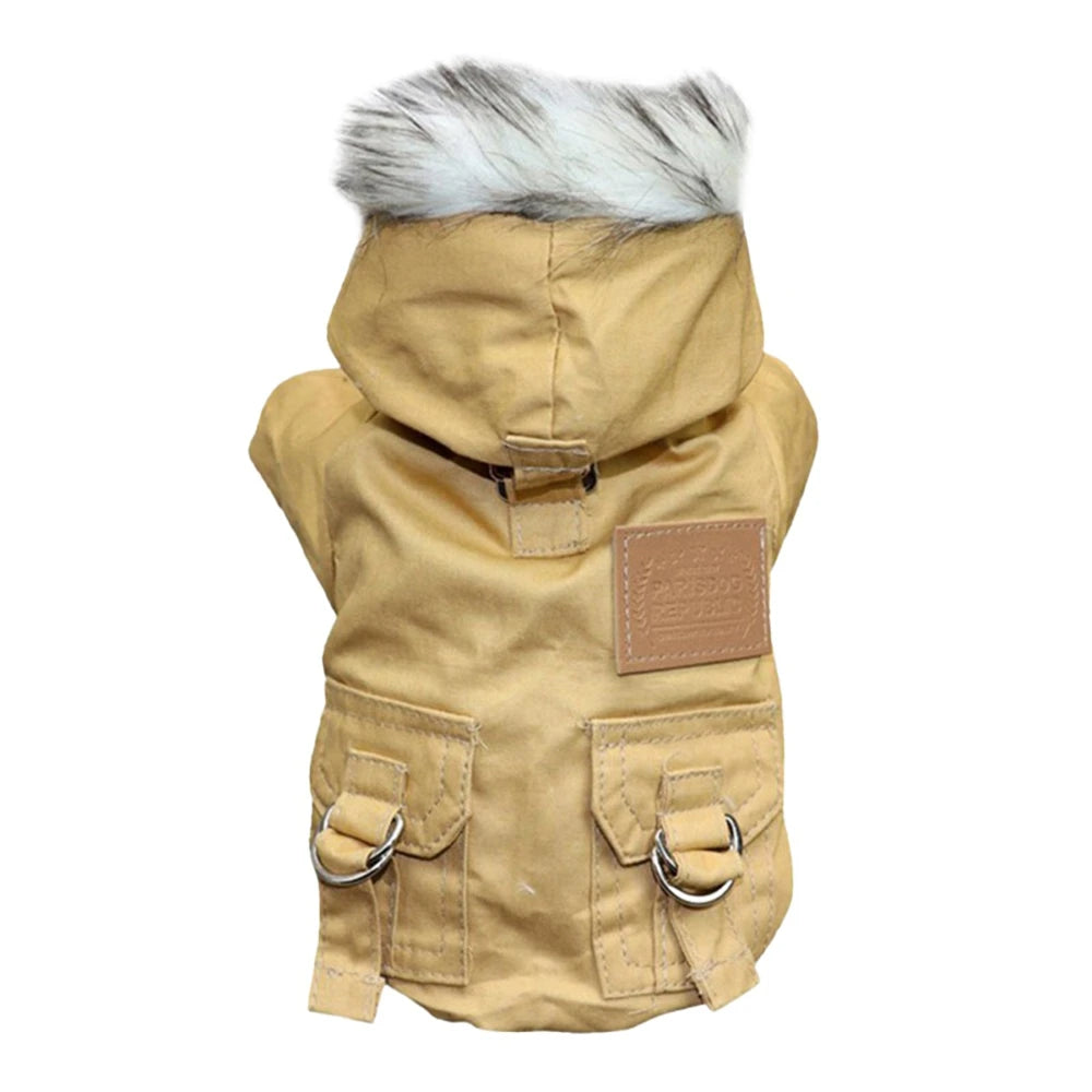 Parka pour Chien à Capuche Fourrée – Chaude et Coupe-Vent, du XS au XXL