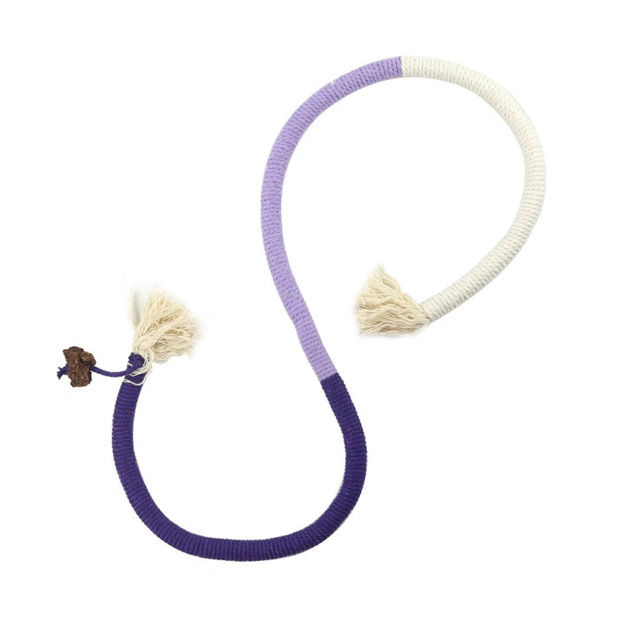 Corde à Mâcher pour Chat en Coton – Jouet Dentaire 70 cm