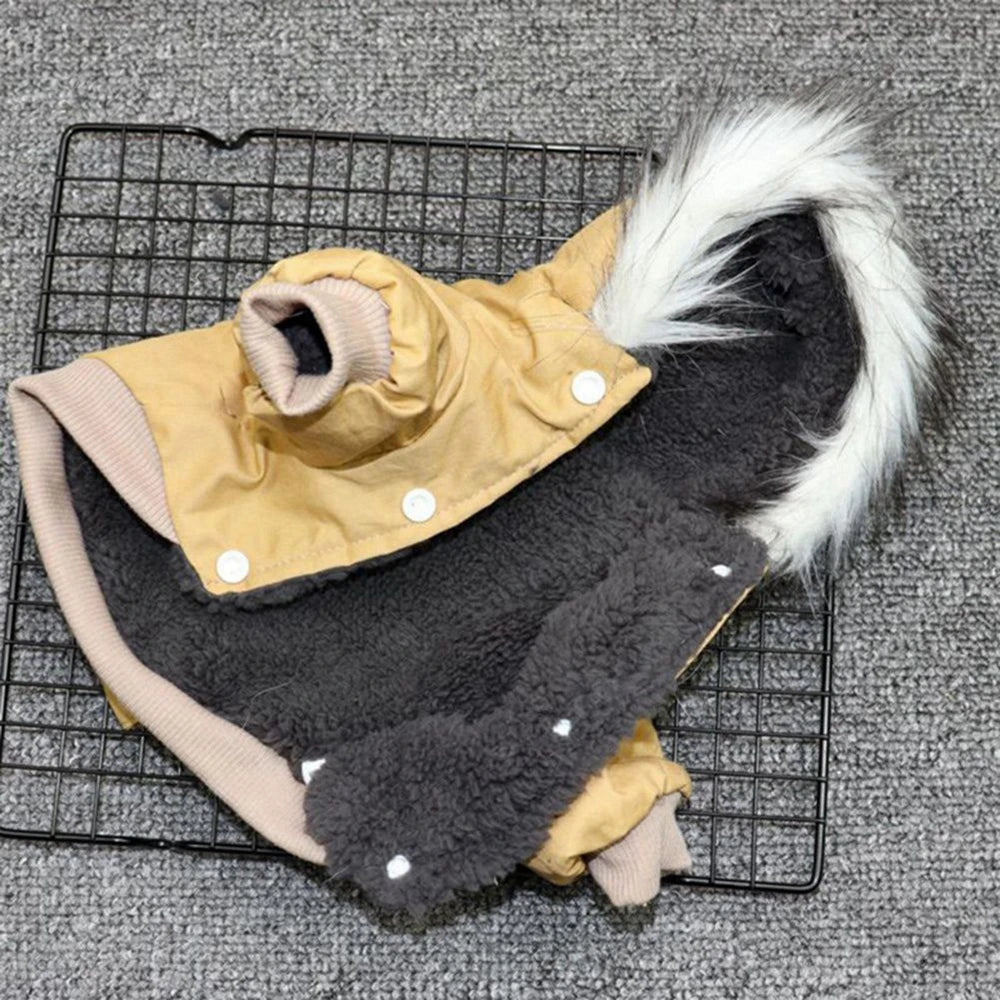 Parka pour Chien à Capuche Fourrée – Chaude et Coupe-Vent, du XS au XXL