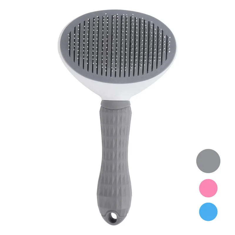 Brosse Autonettoyante pour Chien et Chat – Poils Retirés en un Clic