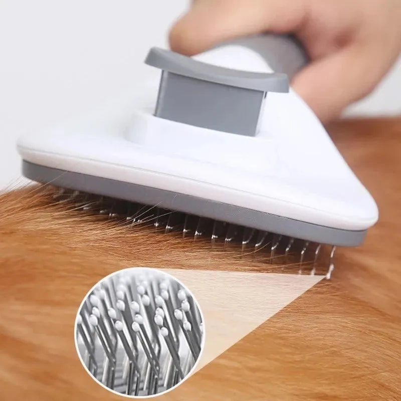 Brosse Autonettoyante pour Chien et Chat – Poils Retirés en un Clic