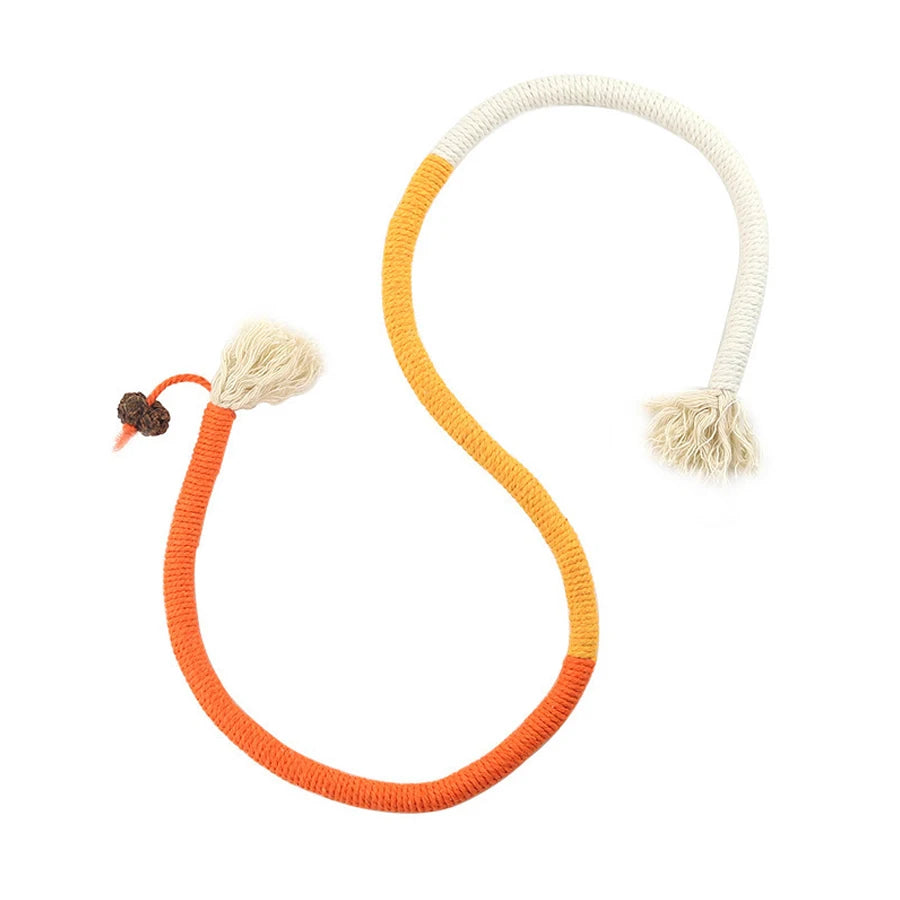 Corde à Mâcher pour Chat en Coton – Jouet Dentaire 70 cm