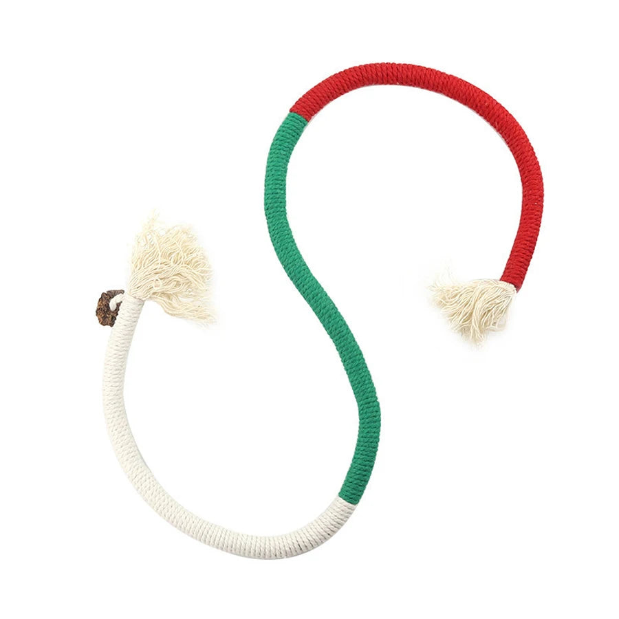 Corde à Mâcher pour Chat en Coton – Jouet Dentaire 70 cm