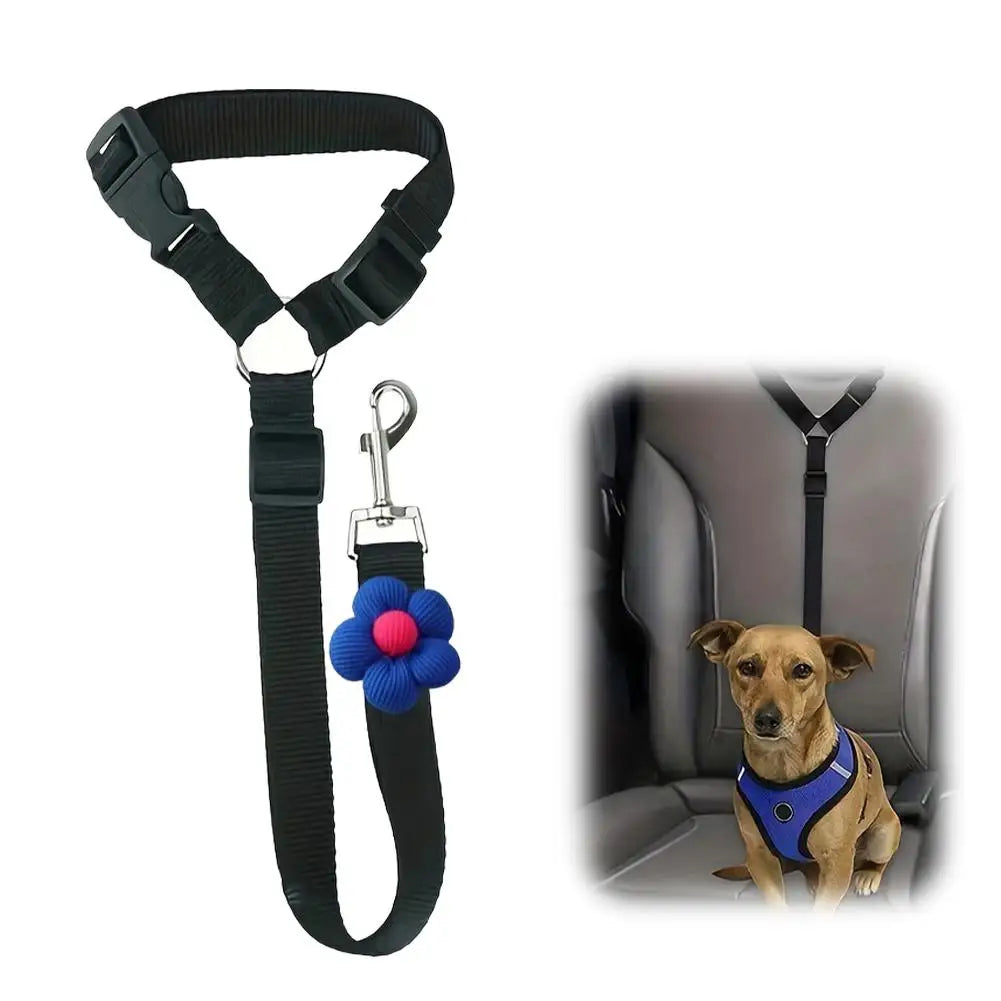 Ceinture de Sécurité Voiture pour Chien et Chat – 2 en 1 Laisse