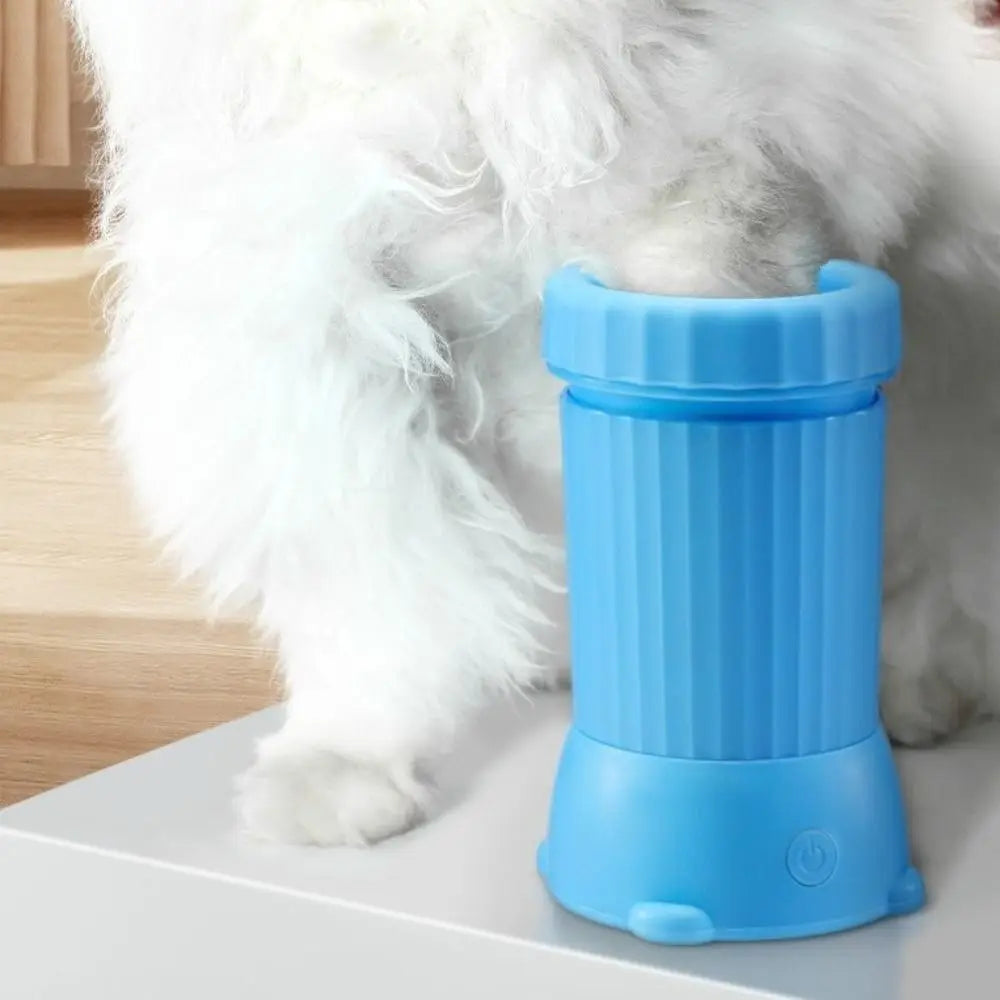 Nettoie-Pattes Électrique pour Chien – Rechargeable, Brosses 360°