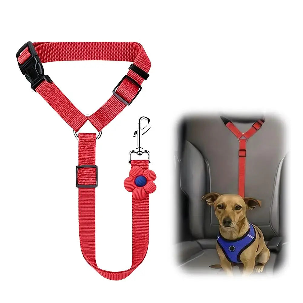 Ceinture de Sécurité Voiture pour Chien et Chat – 2 en 1 Laisse