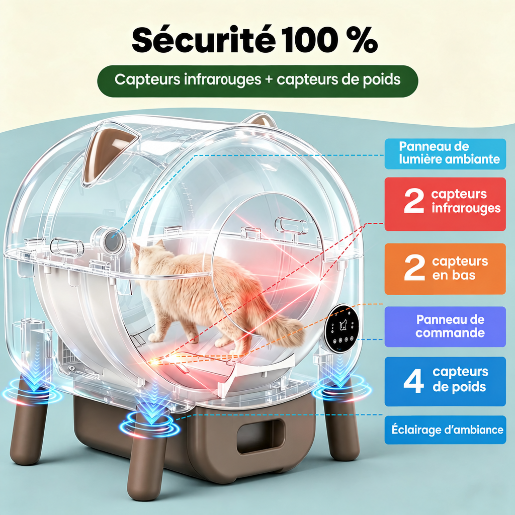 Sécurité : capteurs infrarouges et capteurs de poids